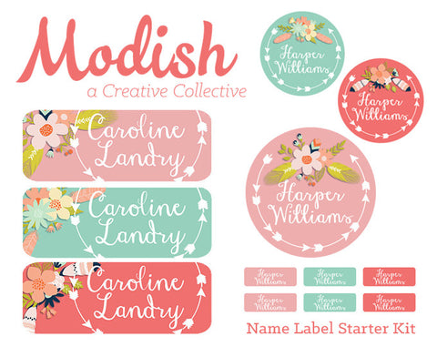 Name tags for school clothes for use in schools and nurseries